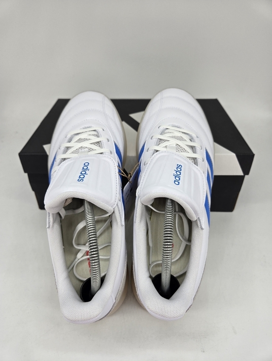 adidas Men\'s Barreda Mundial HQ2355 White Lucid Ray Blue Shoes Size 10 New